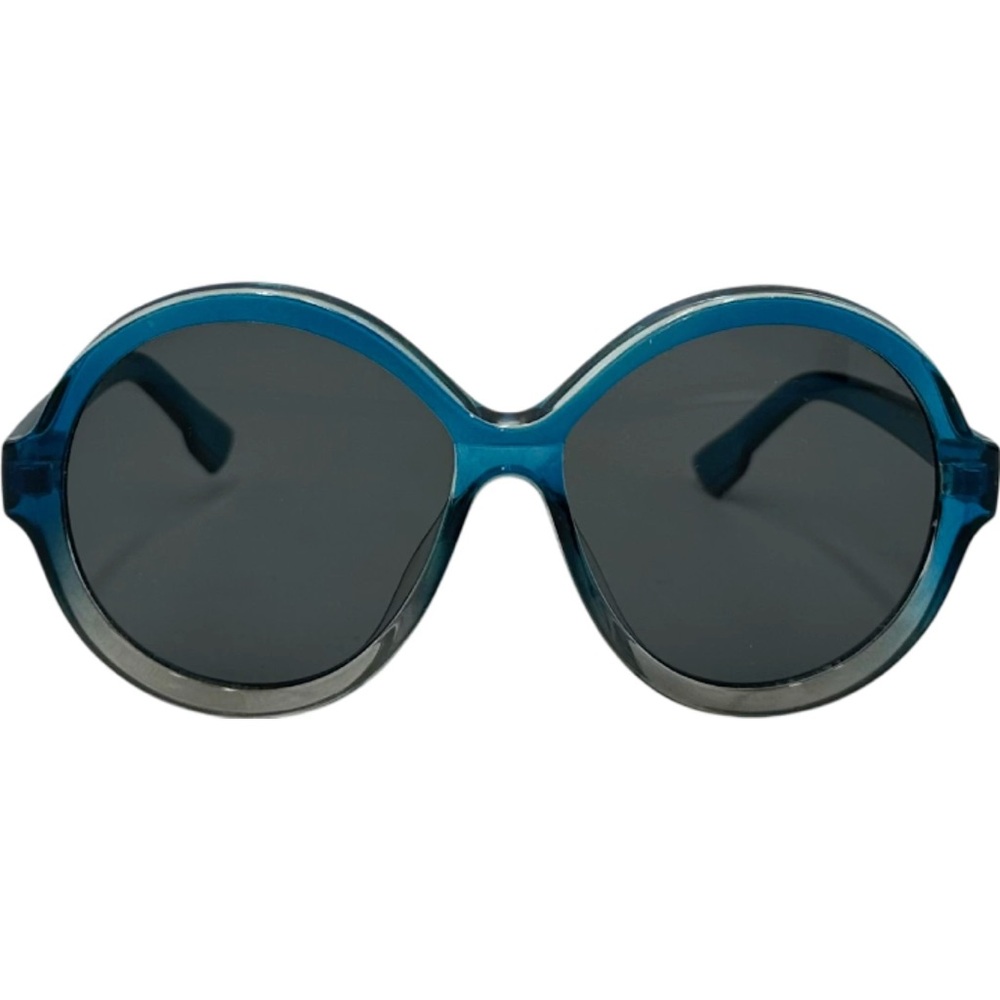 Oversized Round Blue Sunglasses Women’s